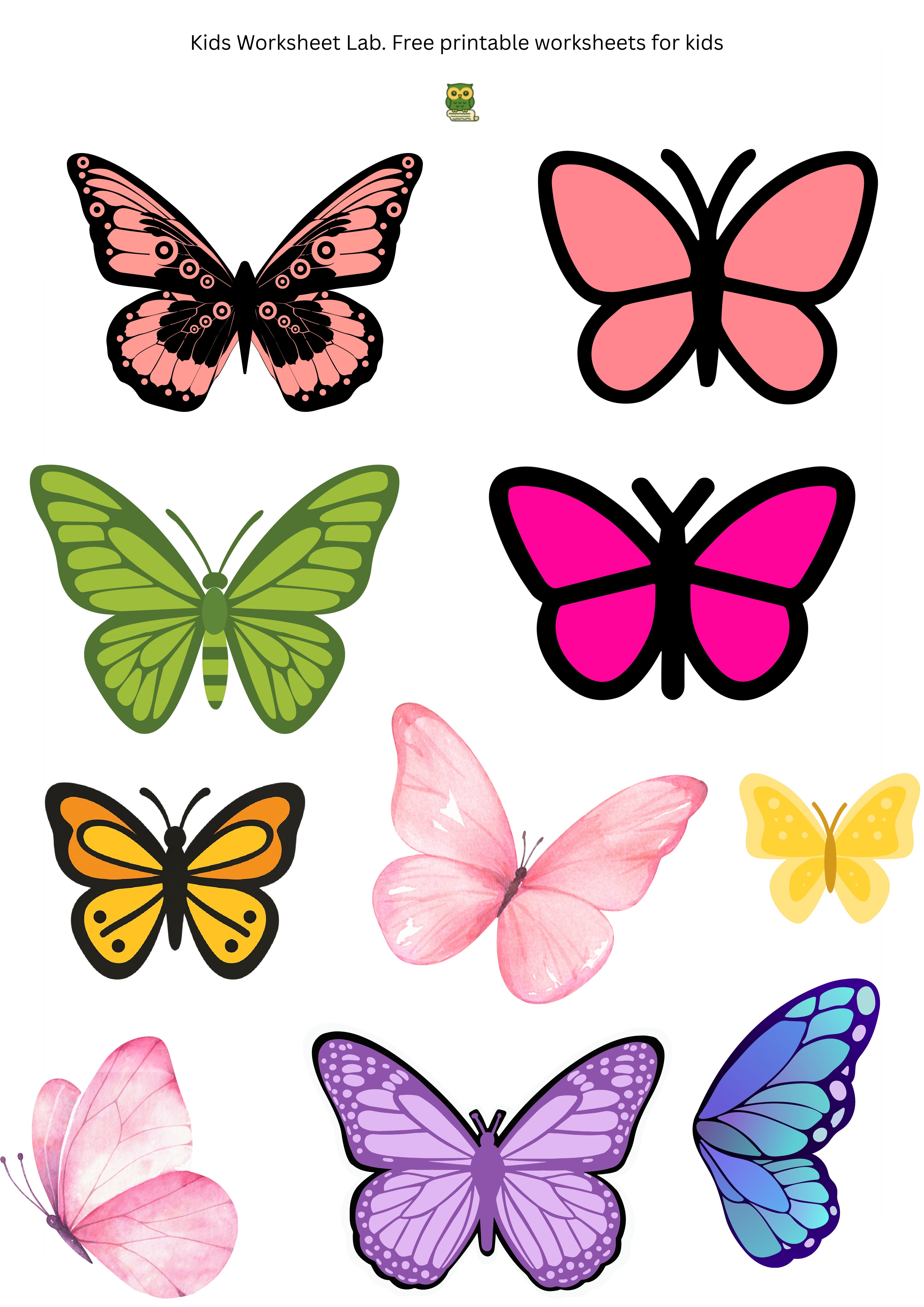 Butterflies Sticker Sheet