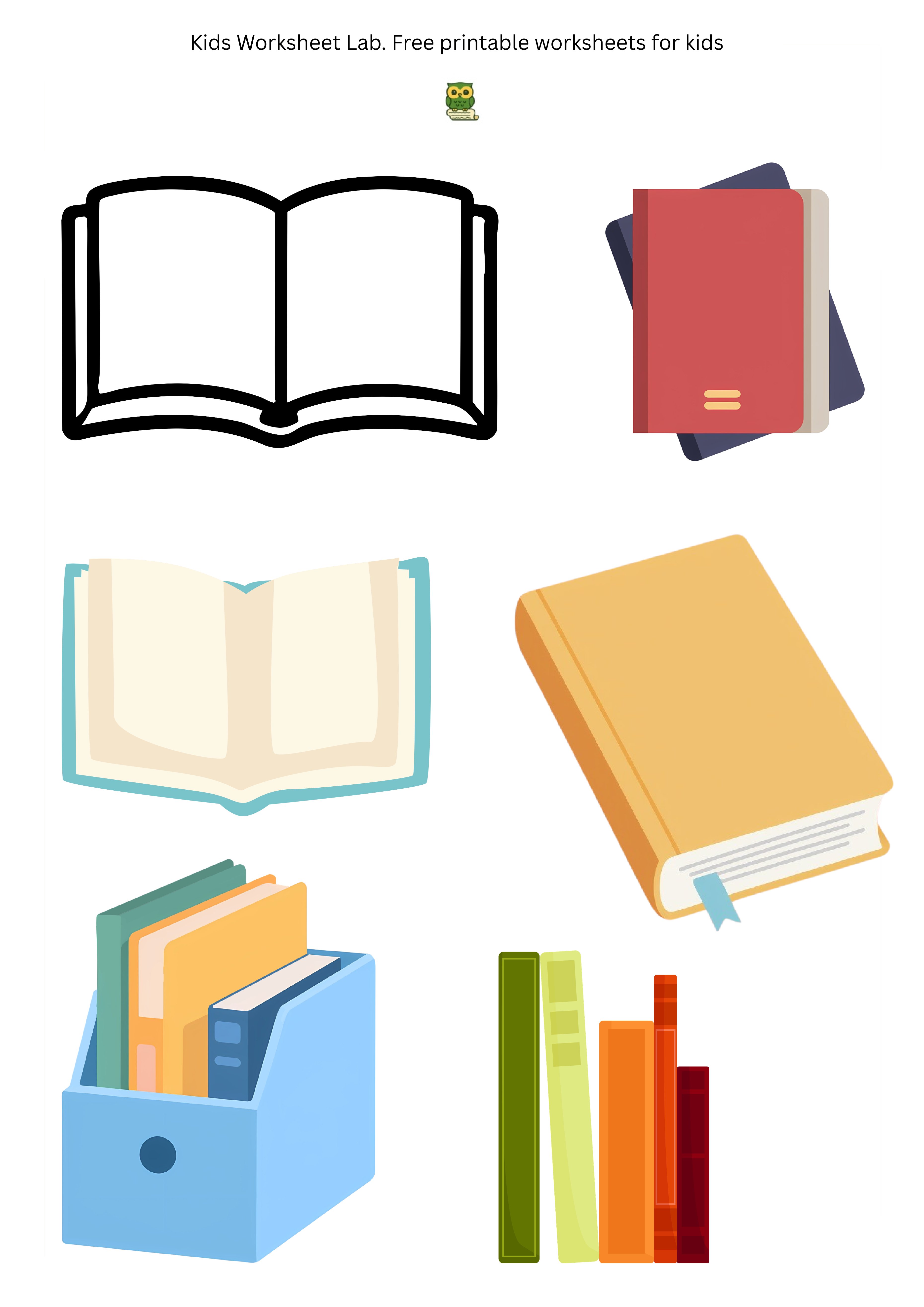 Books & Stationery Sticker Sheet