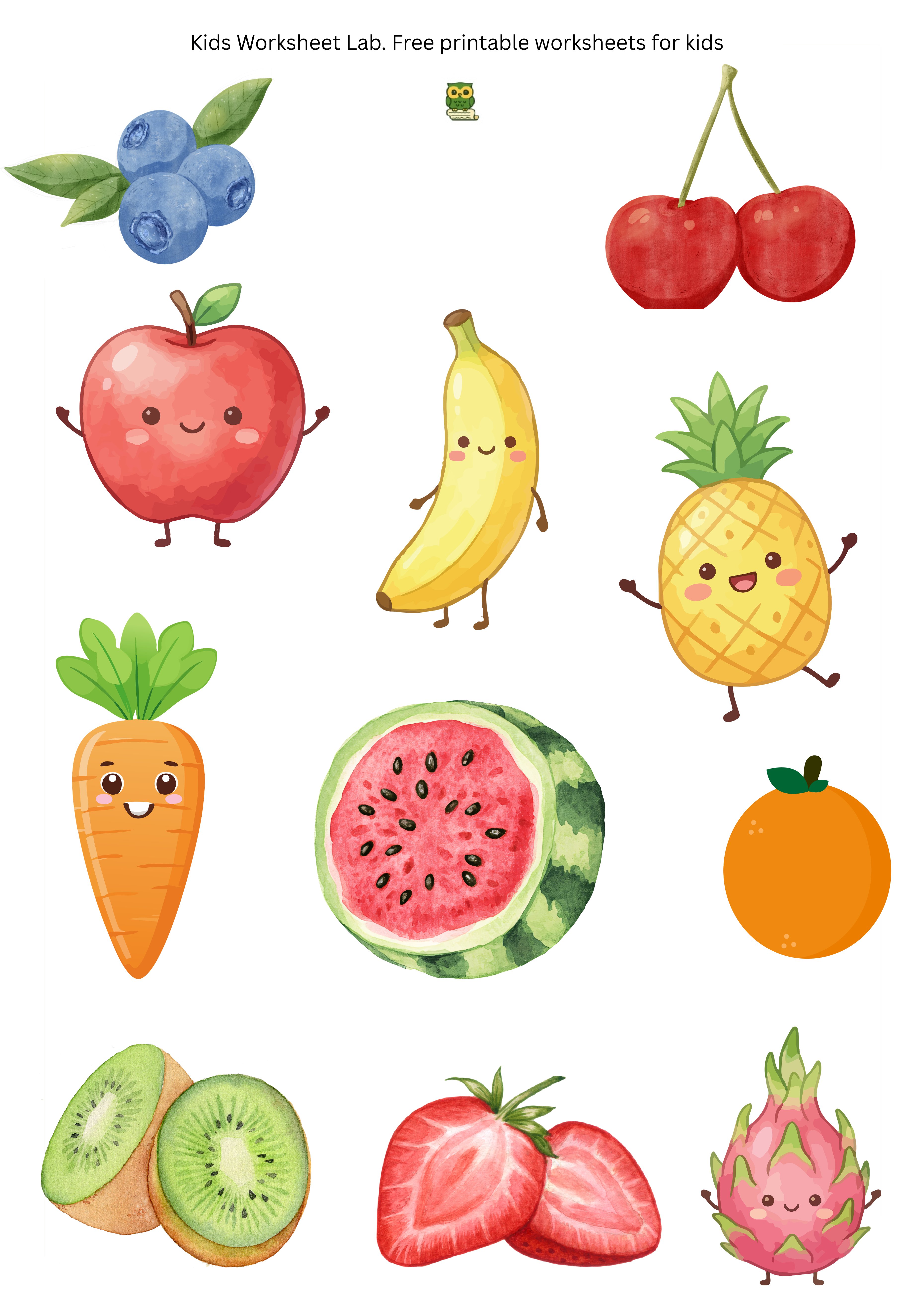 Fruits Sticker Sheet