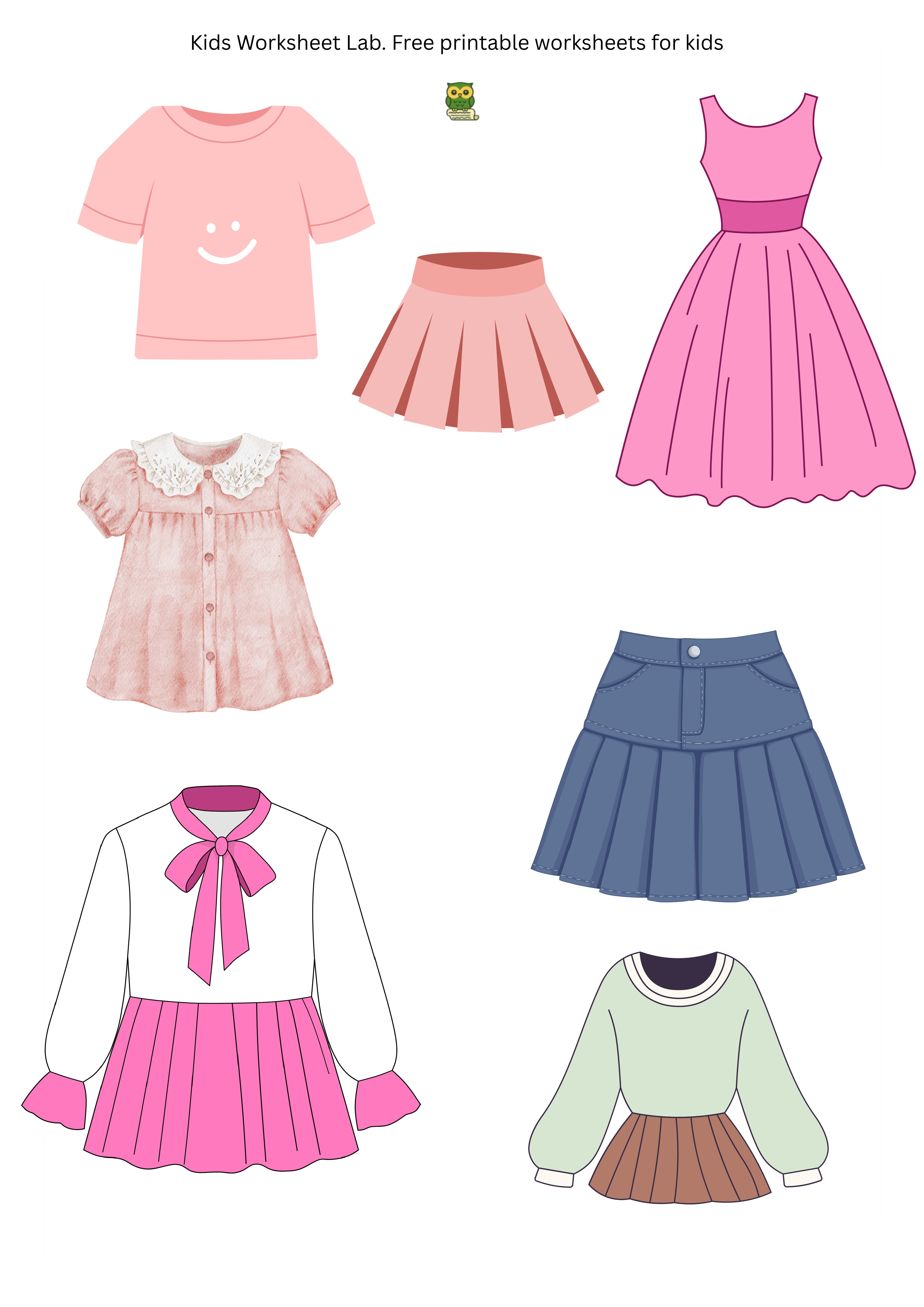 Girls Fashion Sticker Sheet