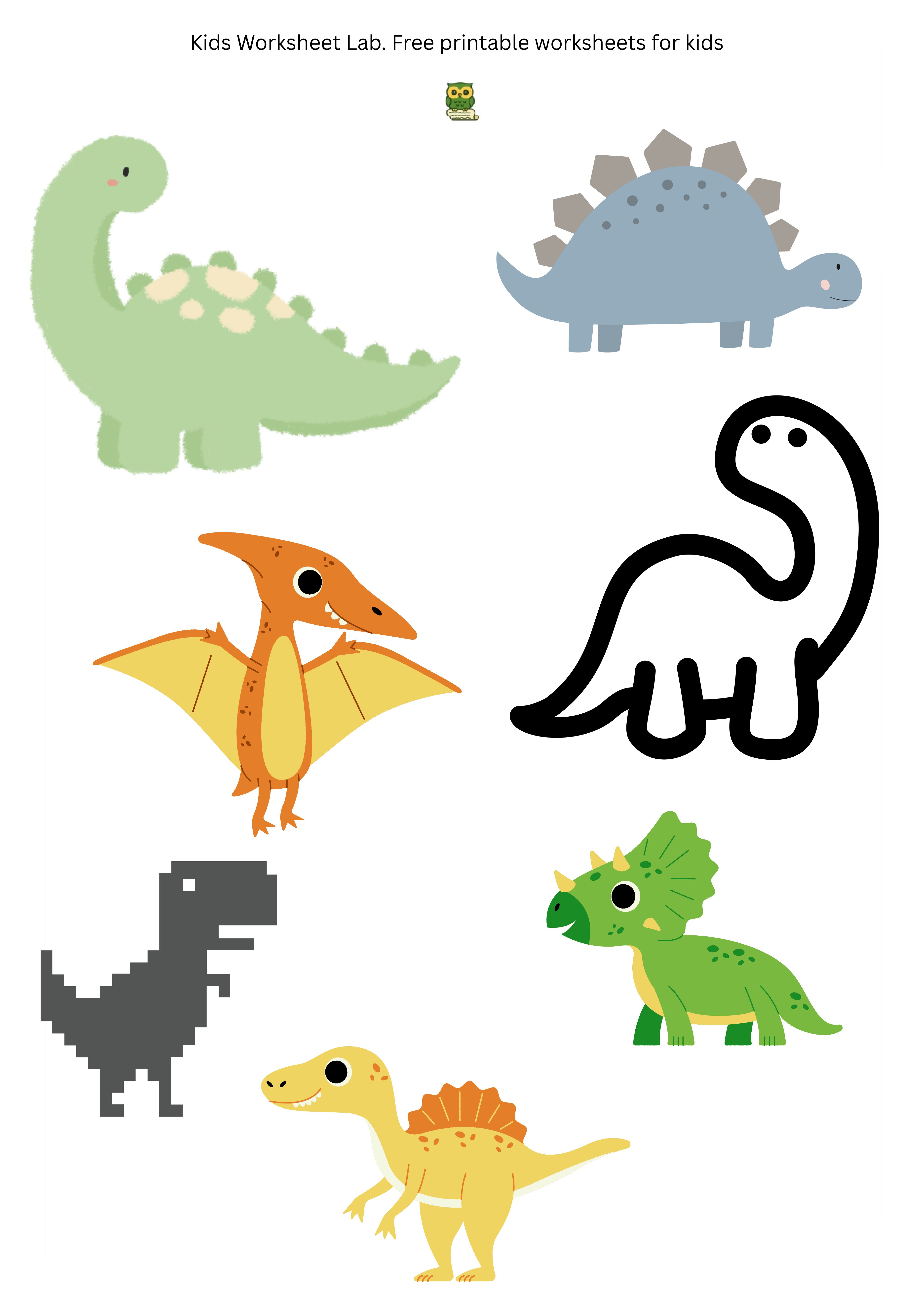 Dinosaurs Sticker Sheet