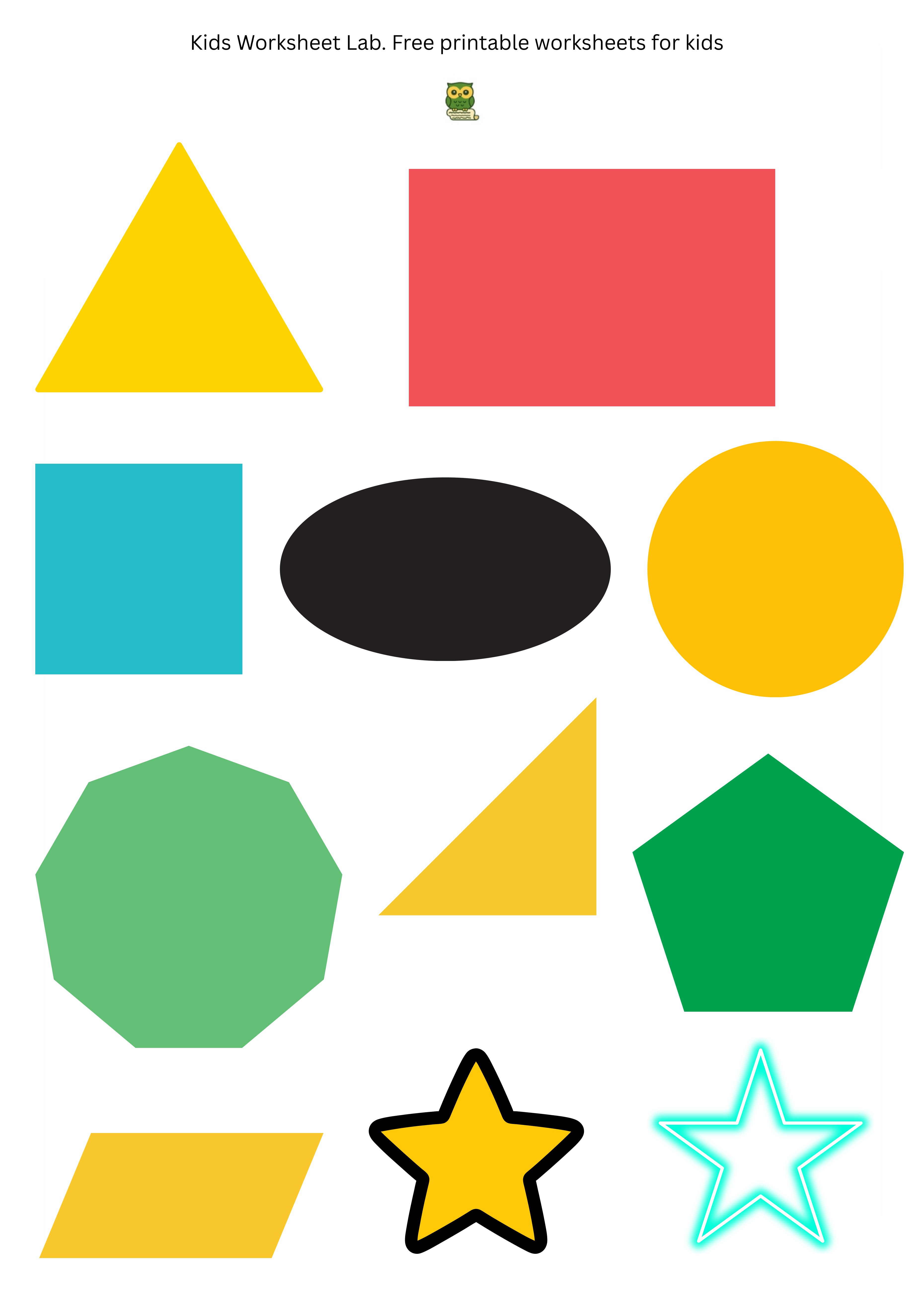 Shapes & Colors Sticker Sheet